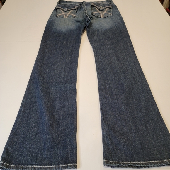 Kut From The Kloth Boot Cut Mid-Rise Dark Wash Button Flap Pocket Jean Size 8 - Picture 17 of 17